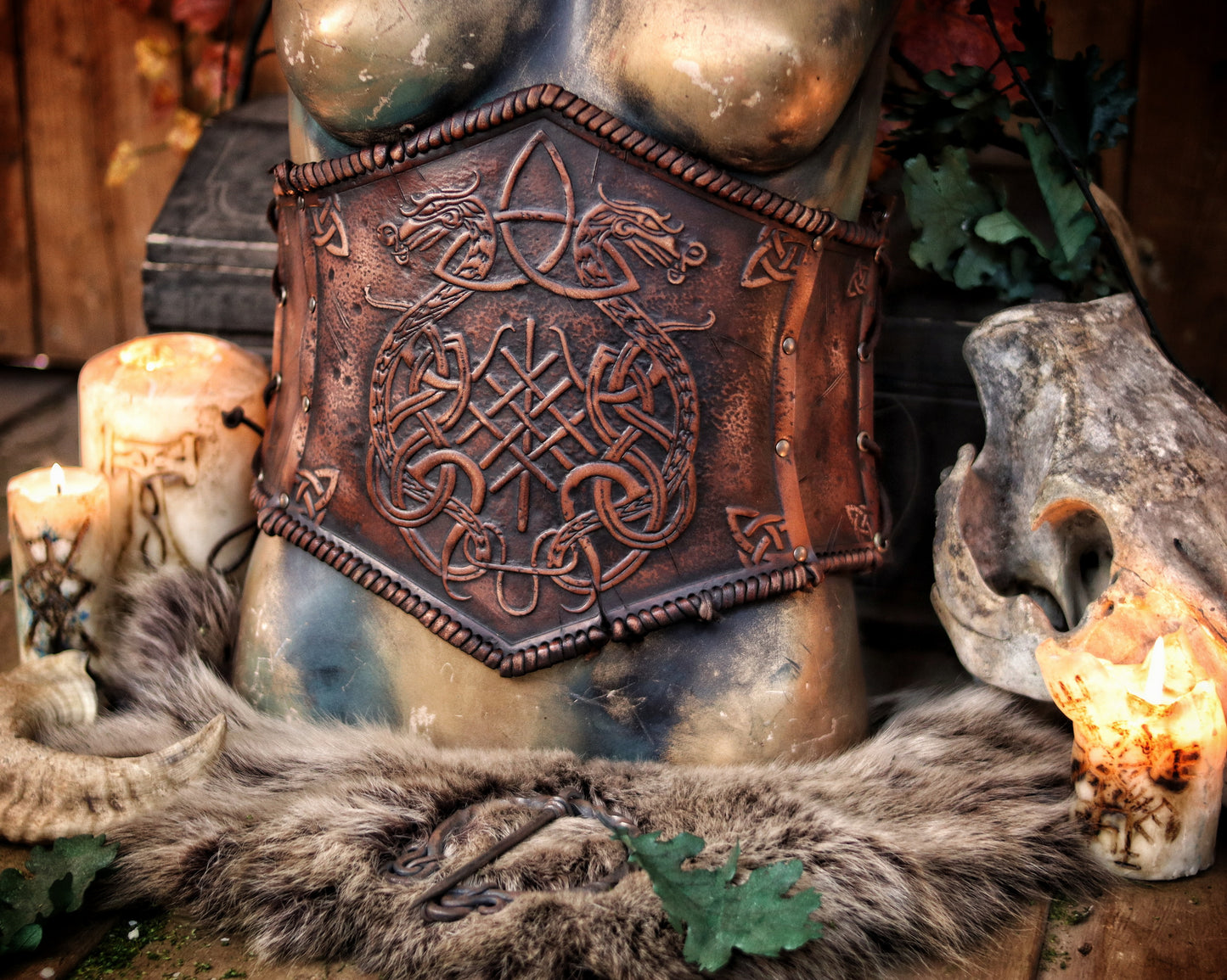 Viking Dragon Knot Underbust