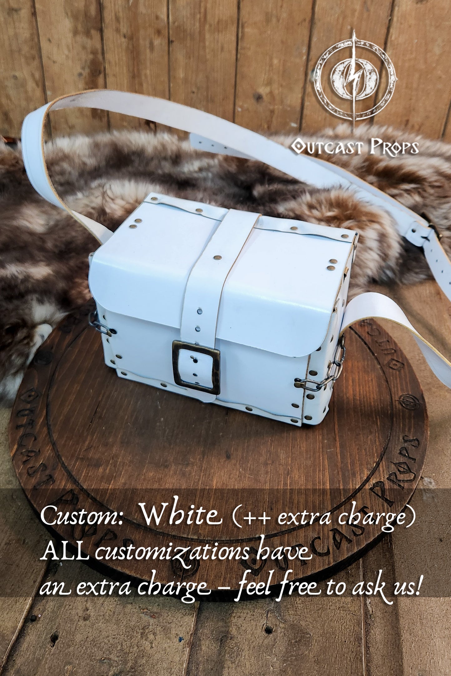 Alchemist leather larp Bag Potion Set for steampunk, alchemist costume, mage, witch, chef, healer or assassin cosplay. Natural Leather Bag