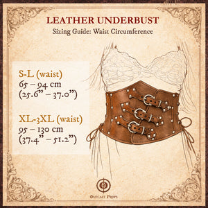 Leather steampunk underbust