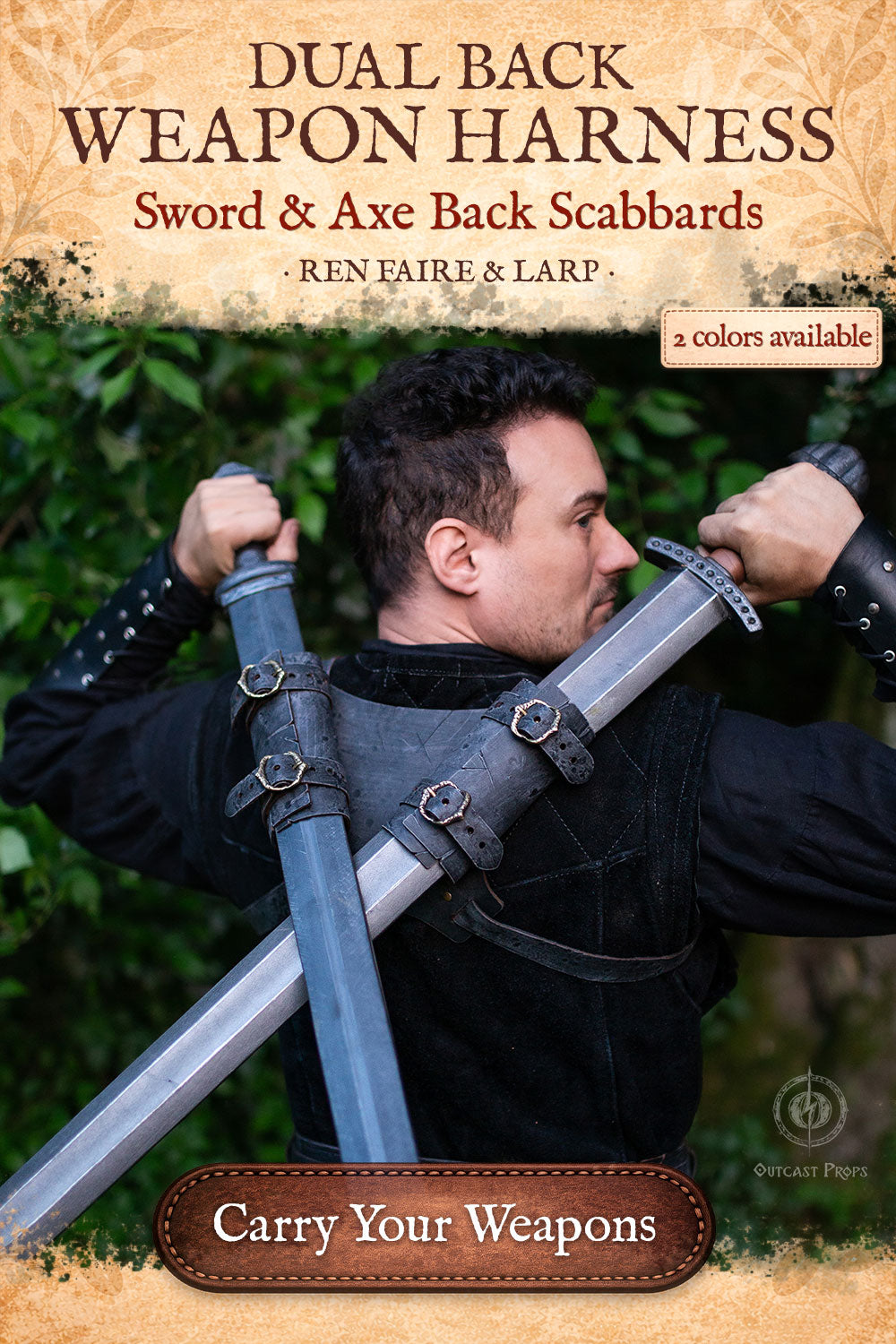 Barbarian Dual Sword Scabbard