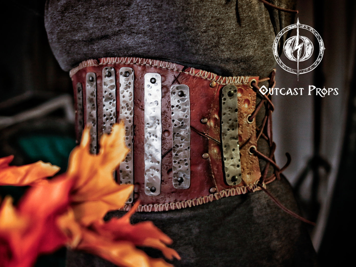 Barbarian Leather armor woman, larp armor woman viking piece woman post apocalyptic cosplay