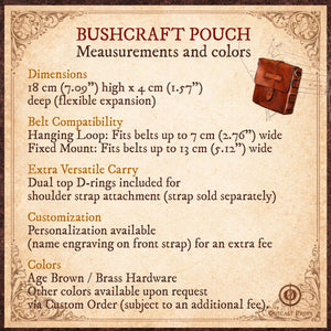 Bushcraft Leather Belt Pouch