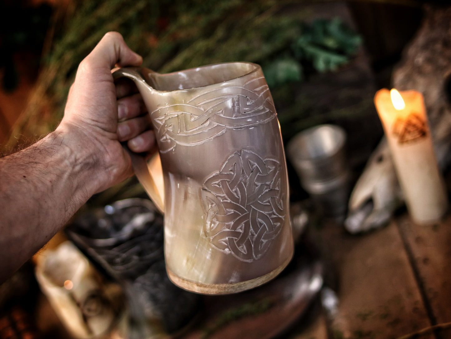 Horn Mug Celtic Knot 700-1300ml