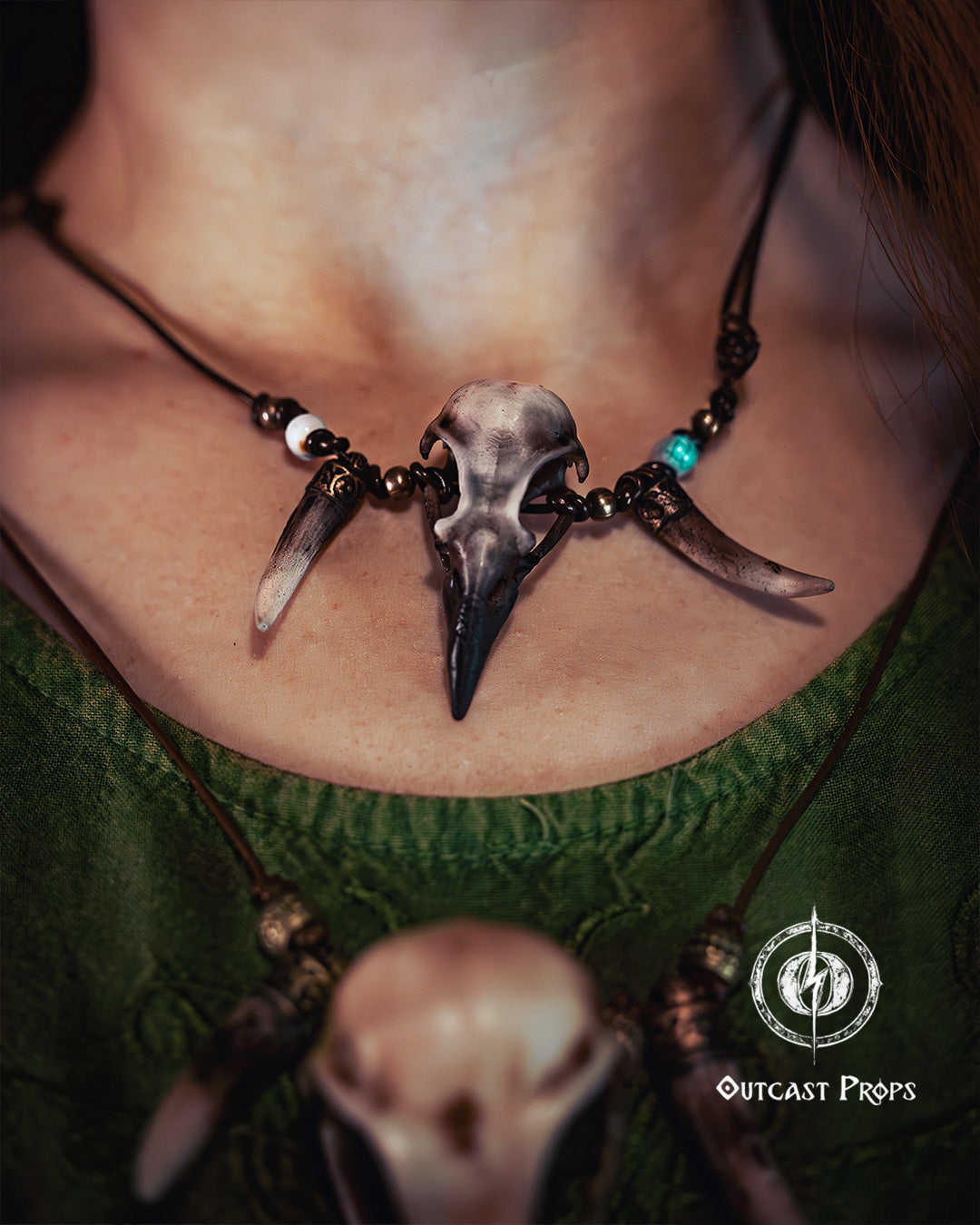 Crow Skull Necklace