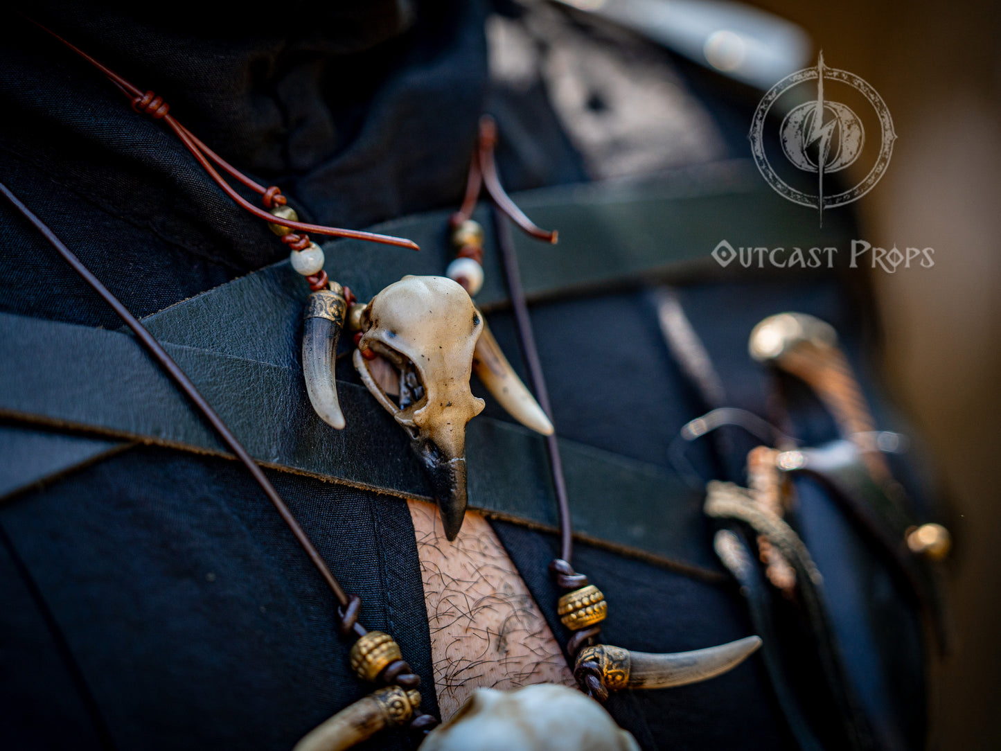 Crow Skull Necklace