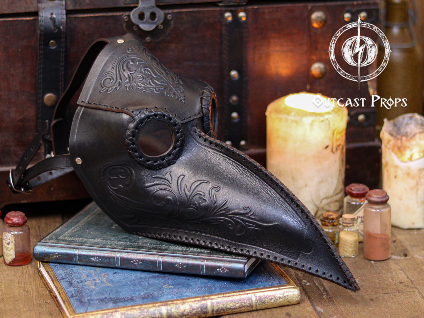 Doctor Plague Mask Floral