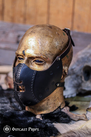Hannibal Lecter Leather Face Mask horror mask Halloween mask,human muzzle, cannibal mask, cosplay costume or larp