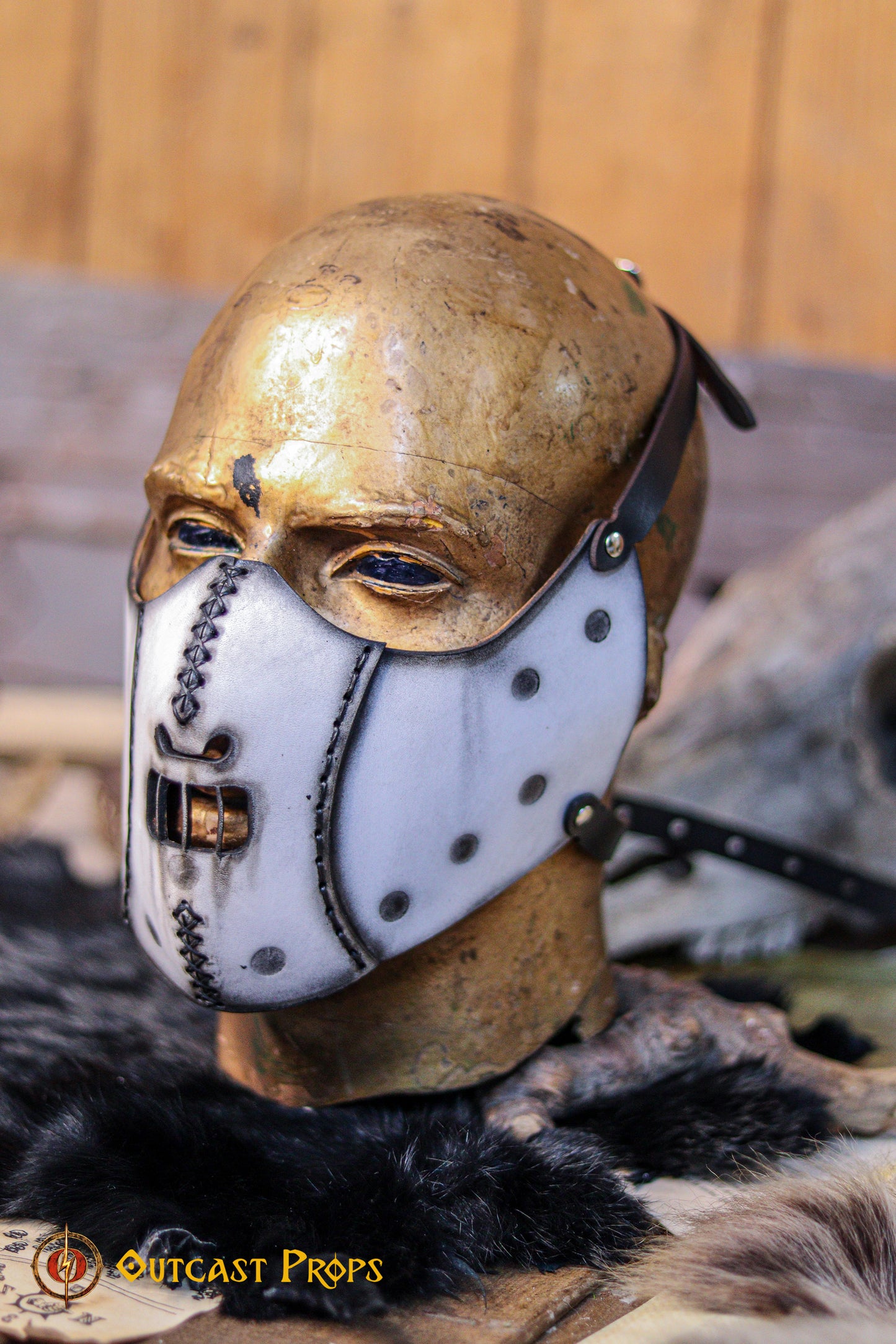 Hannibal Lecter Leather Face Mask horror mask Halloween mask,human muzzle, cannibal mask, cosplay costume or larp