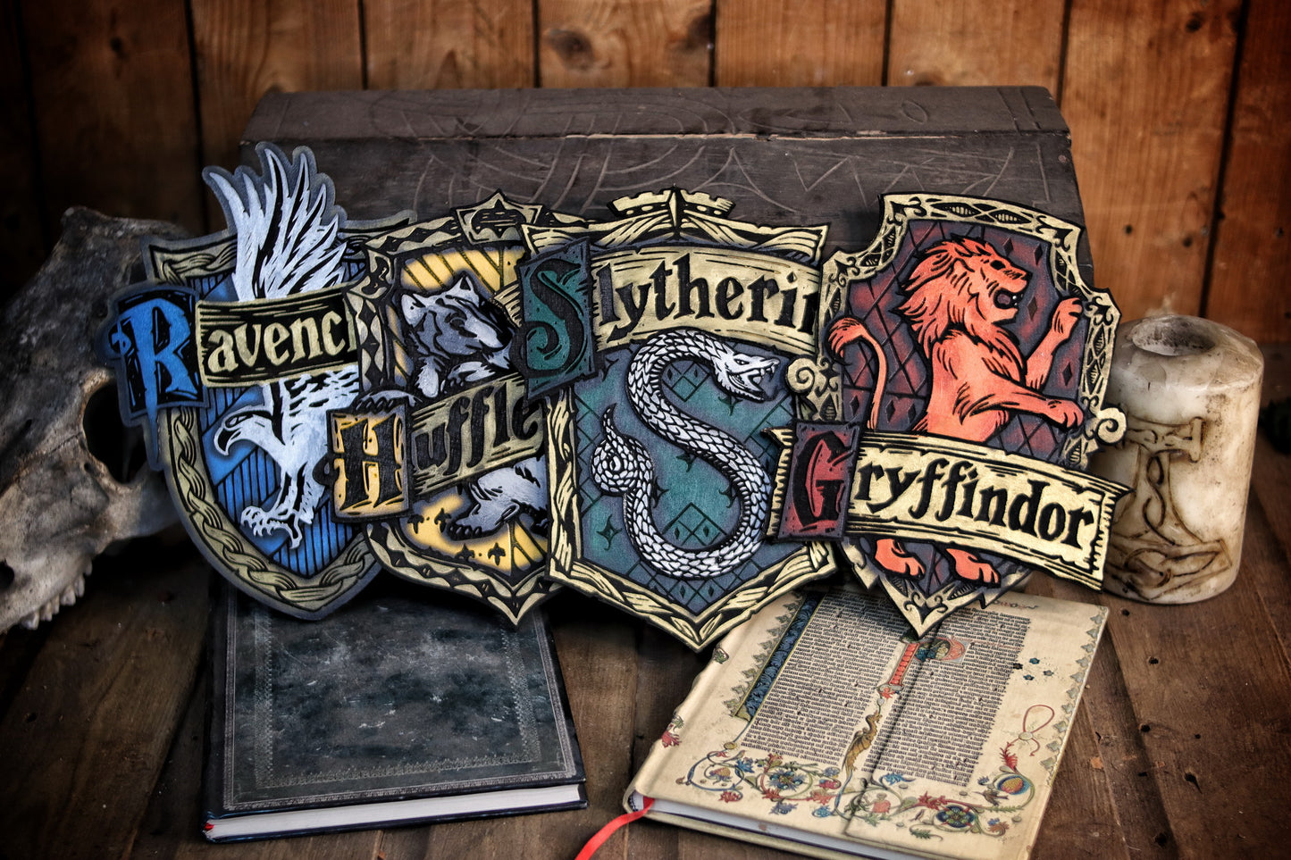 House Slytherin Wood Sign