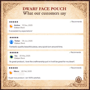 Leather Dwarf Face bag