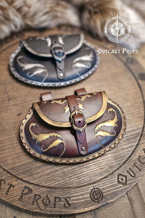 Leather Floral Pear Bag