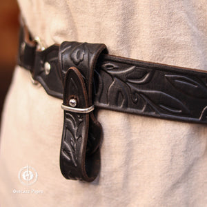 Floral Leather Mug Holder