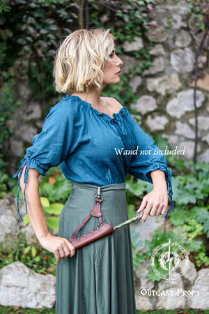 Clip On Leather Wand Holster
