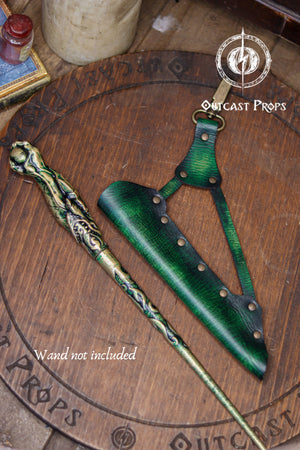 Clip On Leather Wand Holster