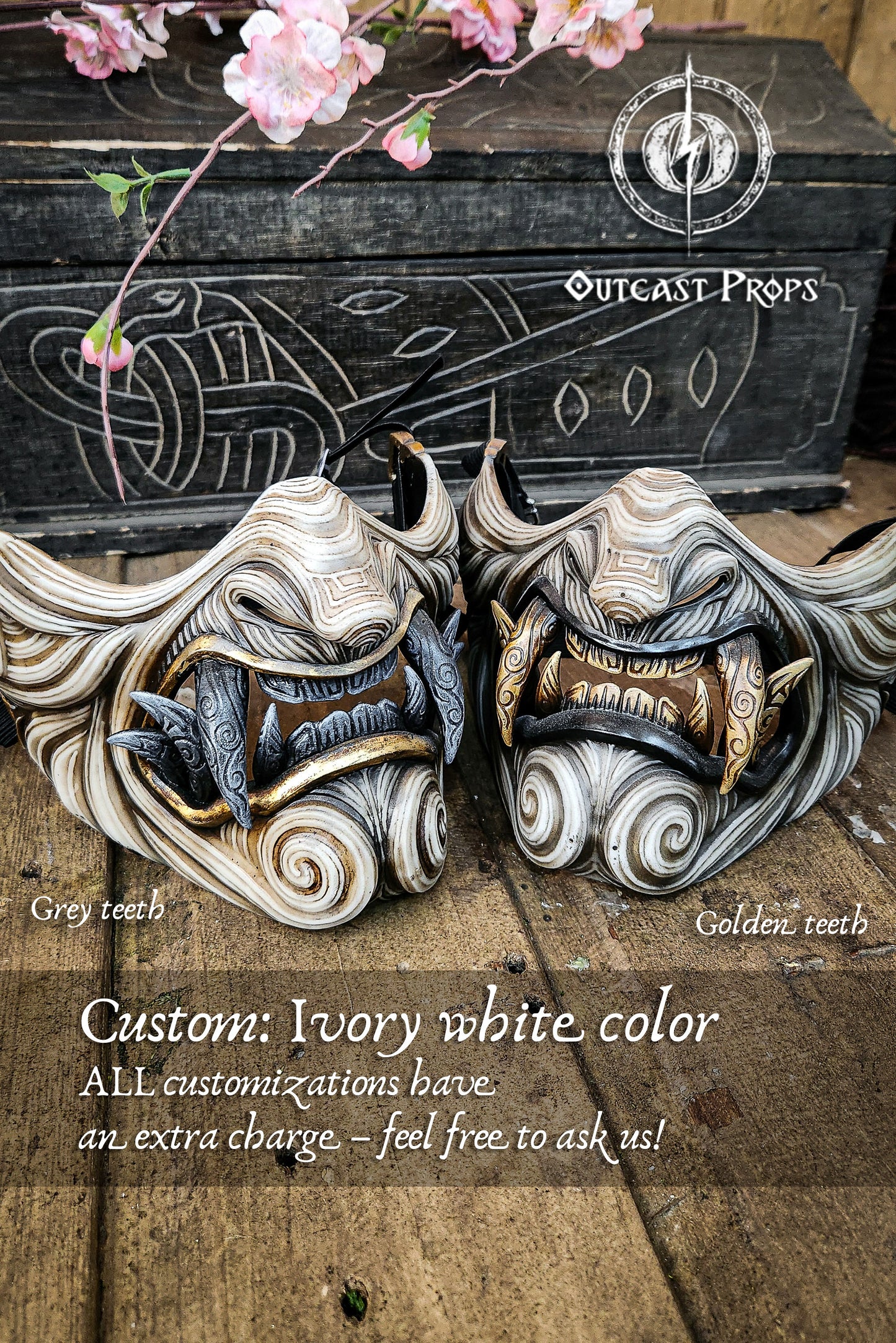 Japanese oni samurai mask Mempo