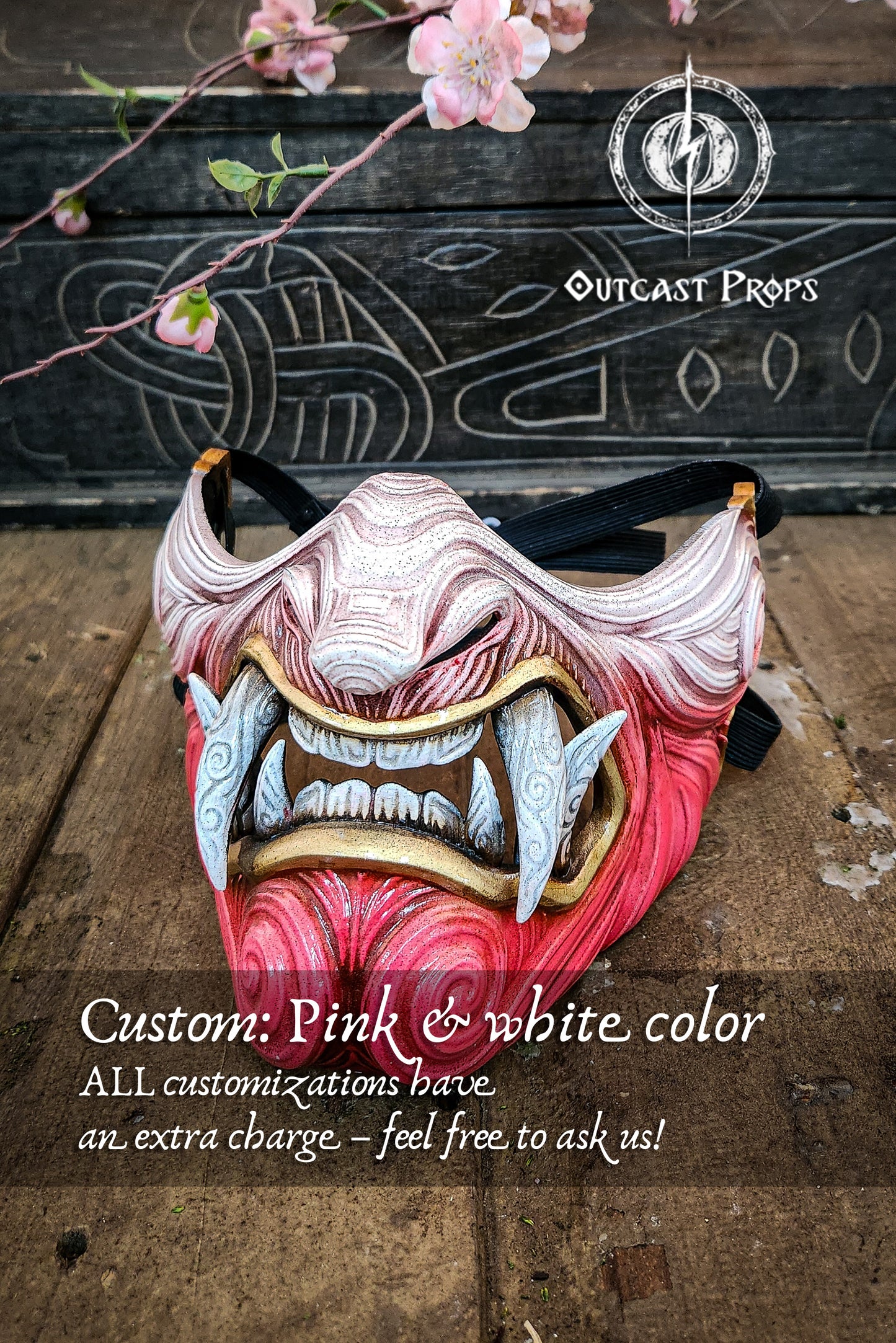 Japanese oni samurai mask Mempo