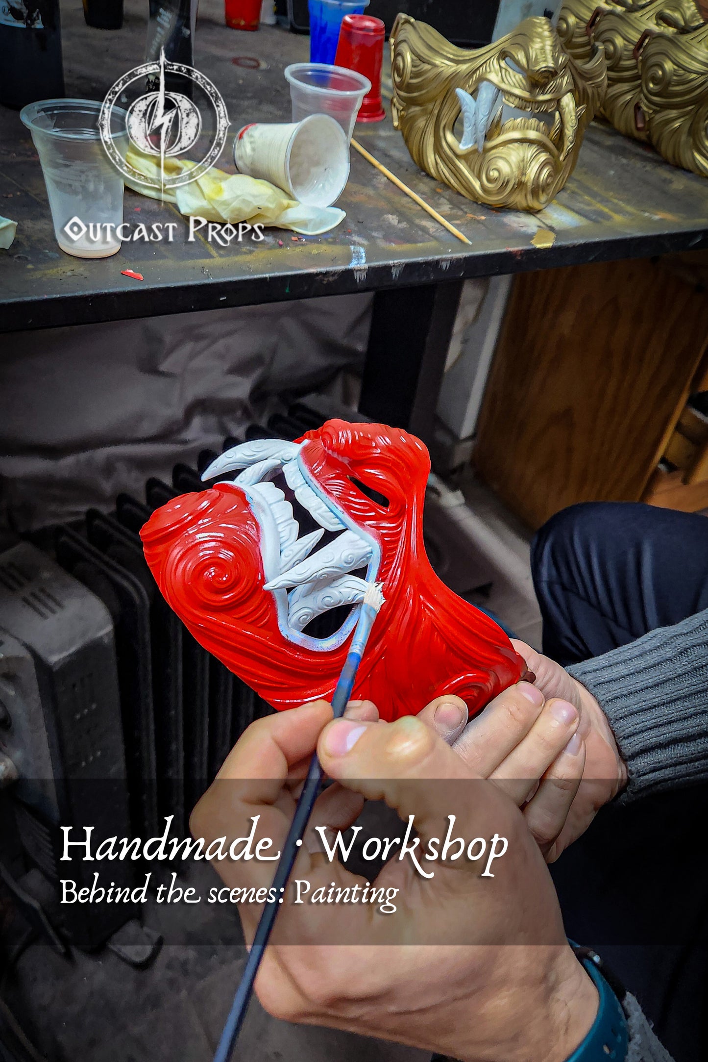 Japanese oni samurai mask Mempo