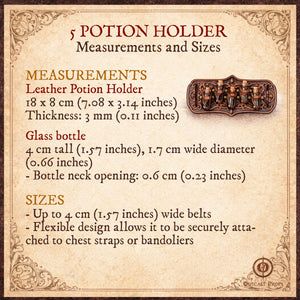 Ornated 5 potion holder