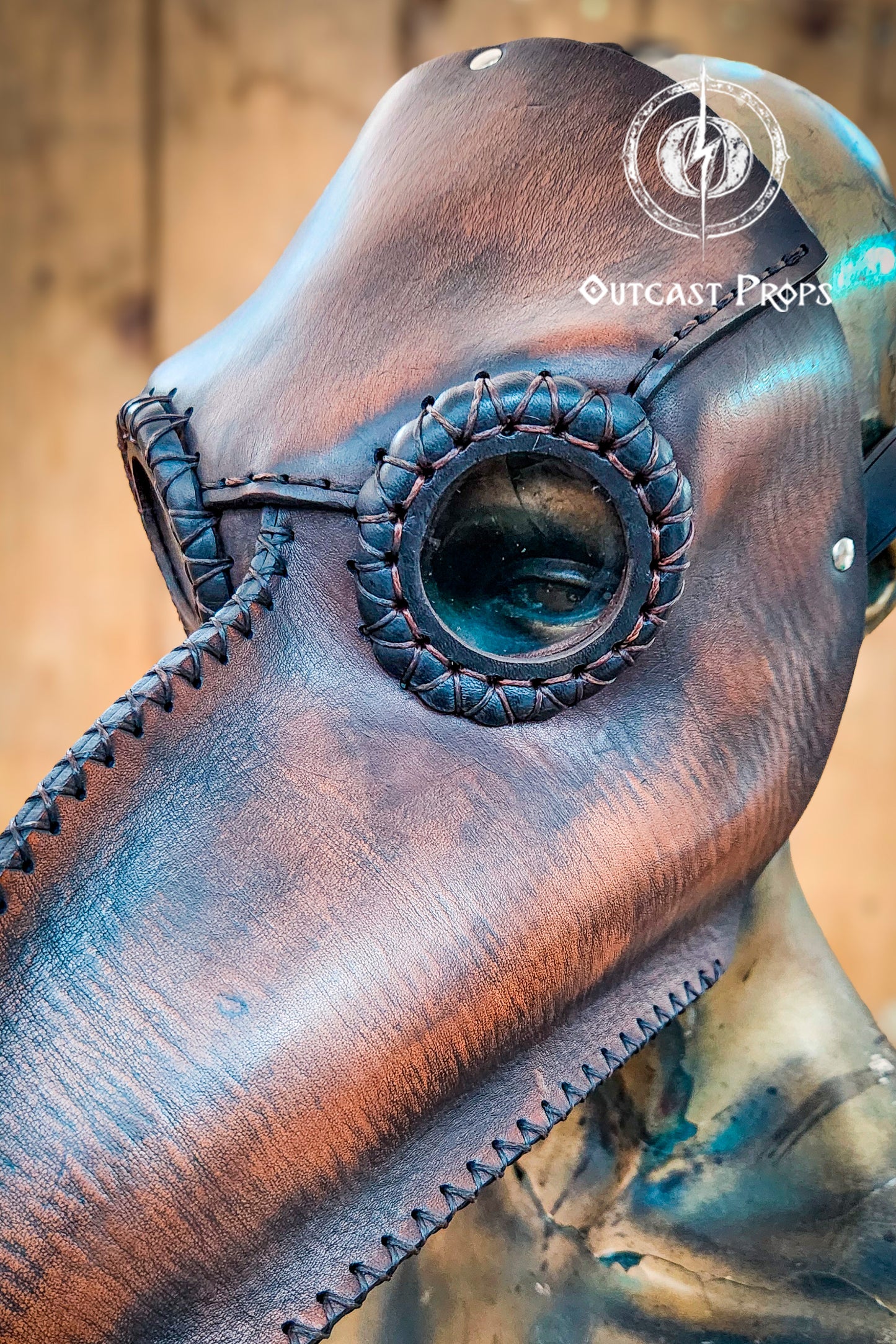 Plague Doctor Mask Darkest Dungeon Long Nose Bird Mask Steampunk plague costume full-grain leather larp medieval assassin alchemist cosplay