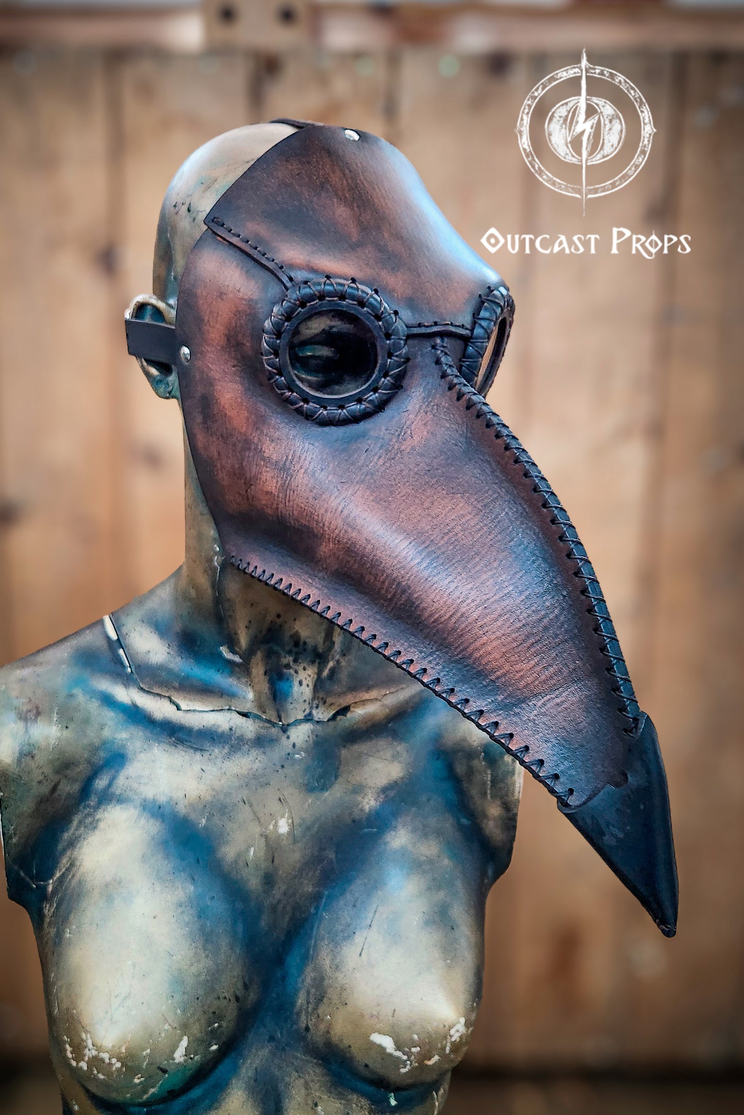 Plague Doctor Mask Darkest Dungeon Long Nose Bird Mask Steampunk plague costume full-grain leather larp medieval assassin alchemist cosplay
