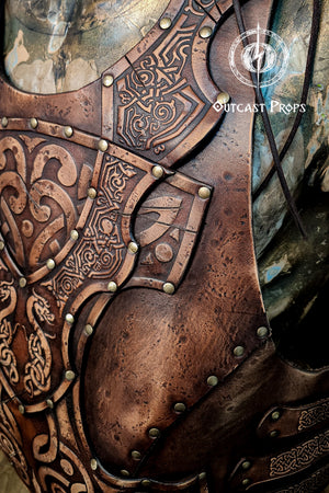 Celtic Viking leather torso armor