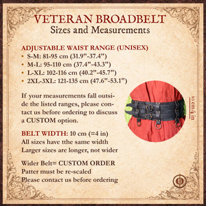Pirate Veteran Leather Belt