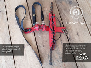 Wand leather garter Holster with potion