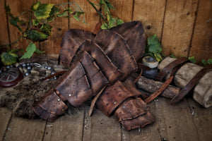Dragon Scales Leather Greaves