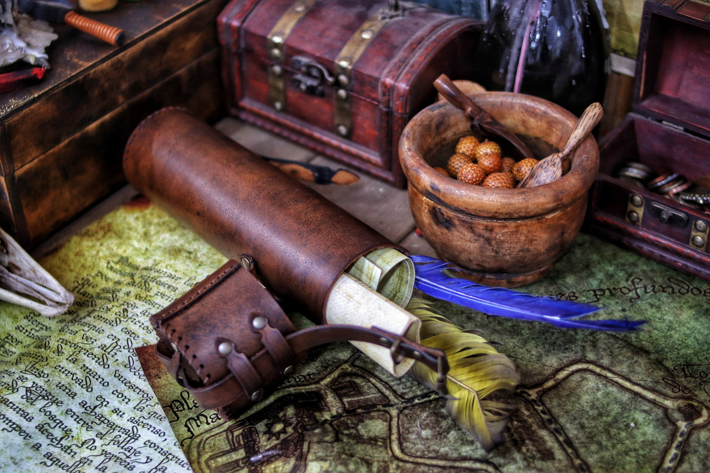 Leather Scroll Case