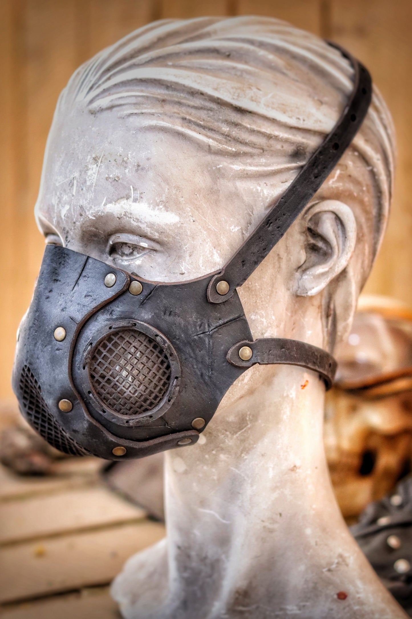Rage Leather Face Mask