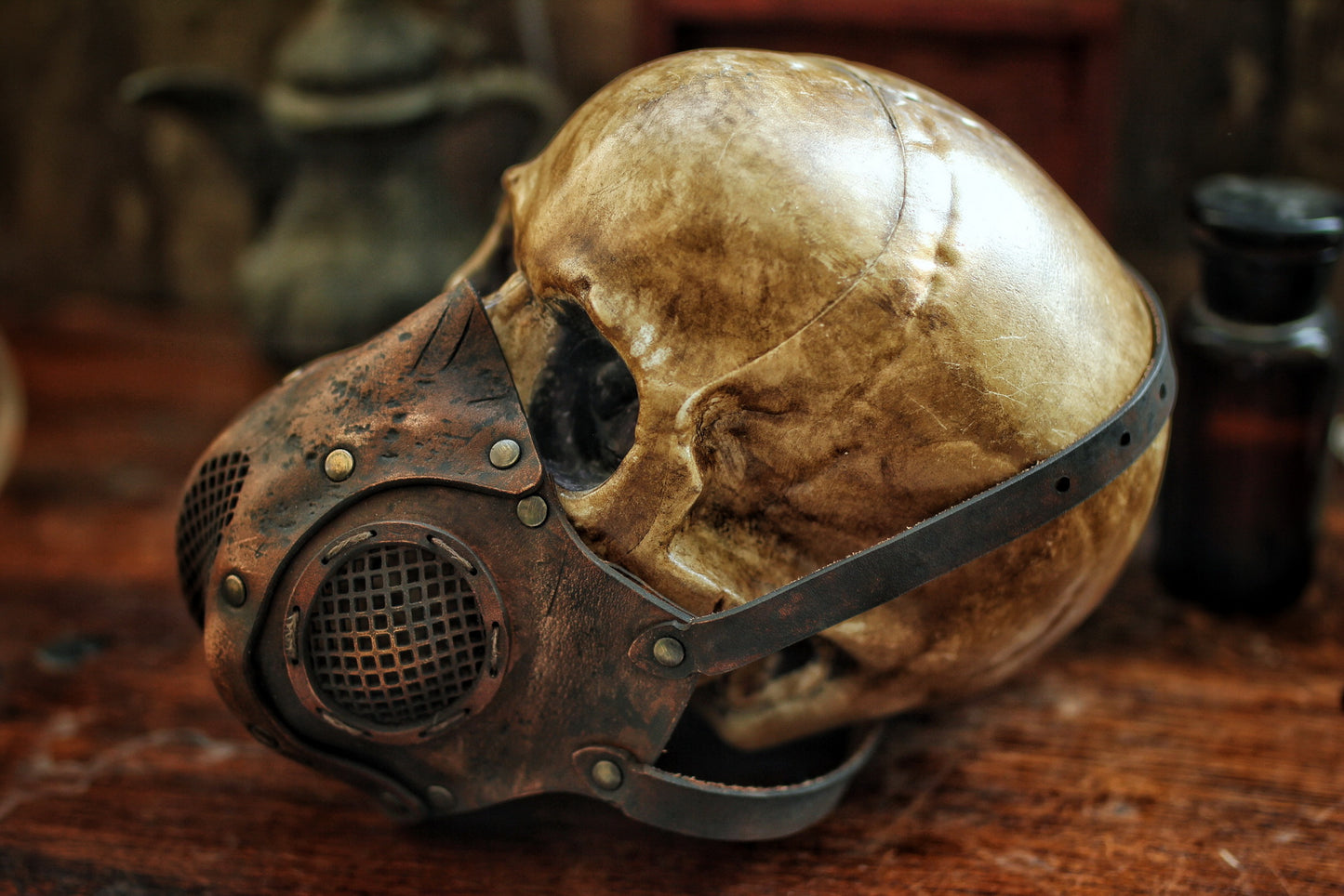 Rage Leather Face Mask
