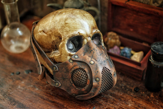 Rage Leather Face Mask