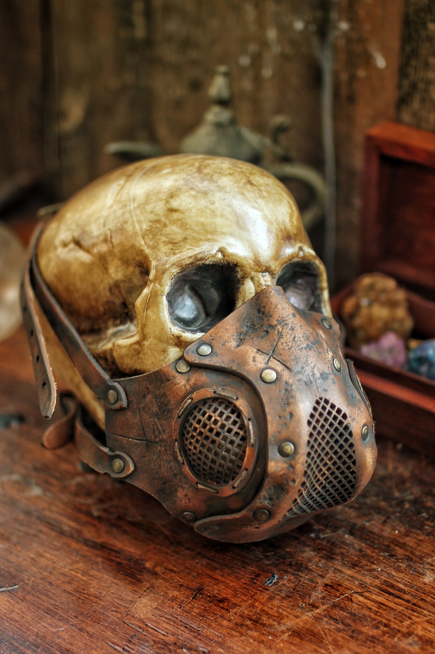 Rage Leather Face Mask