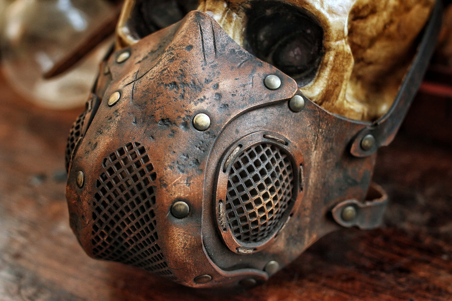 Rage Leather Face Mask