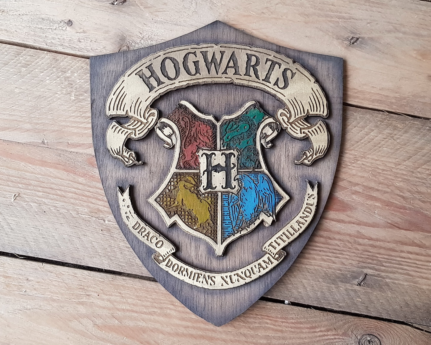 Hogwarts Wood Sign