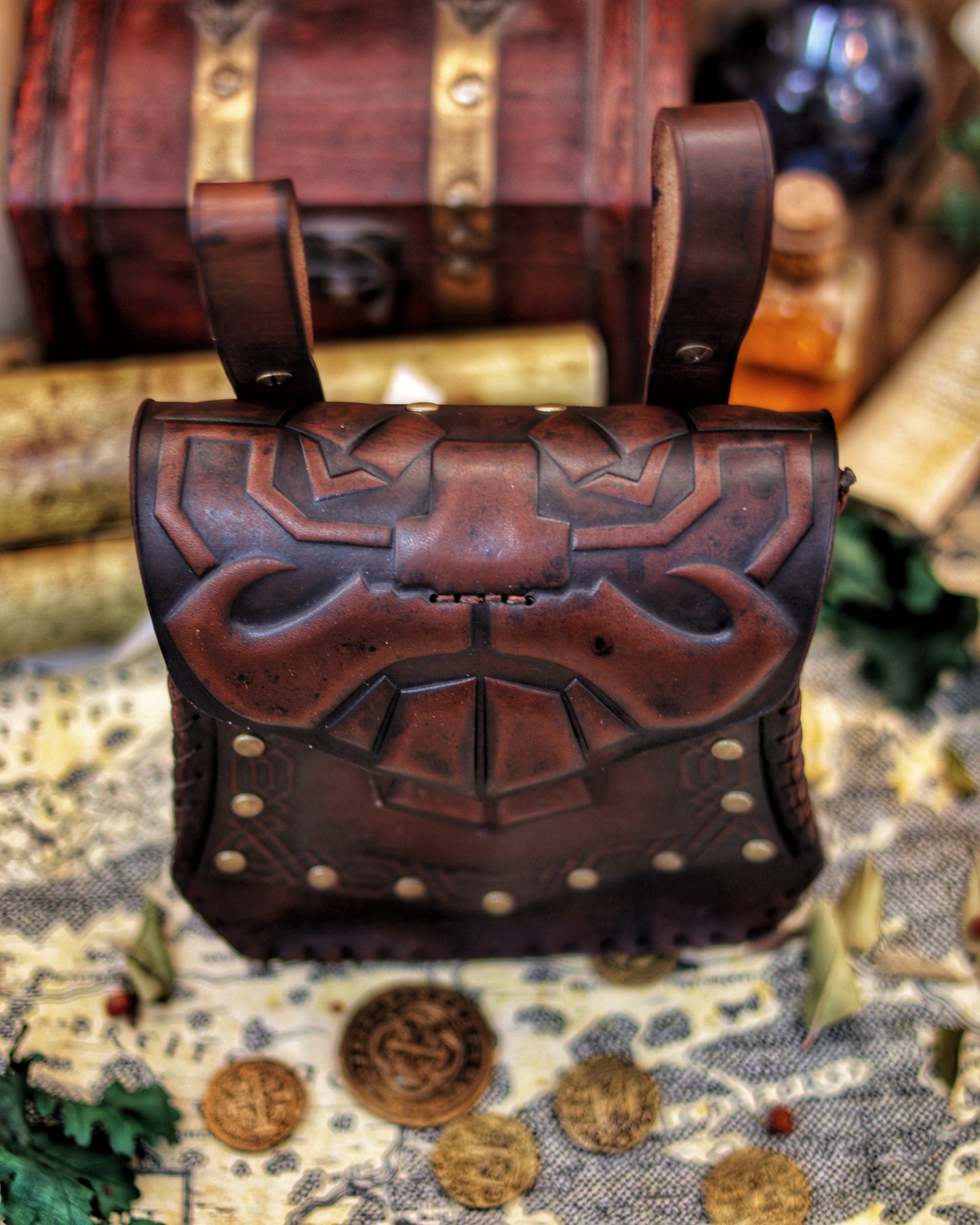Leather Dwarf Face bag