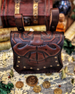 Leather Dwarf Face bag