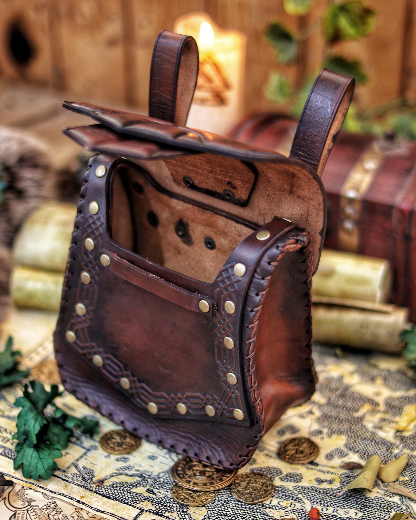 Leather Dwarf Face bag