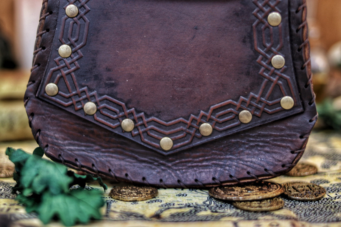 Leather Dwarf Face bag