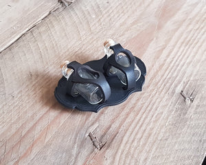Belt Potion holder for two small bottles. Made of leather for adventurers, steampunk, alchemist, healers, cosplay or just to keep spices