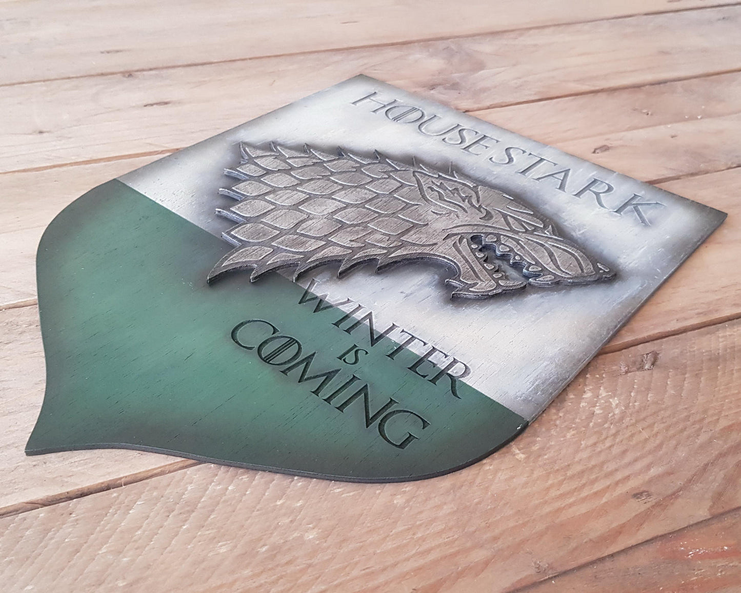 House Stark Game of Thrones Banner wood sign.