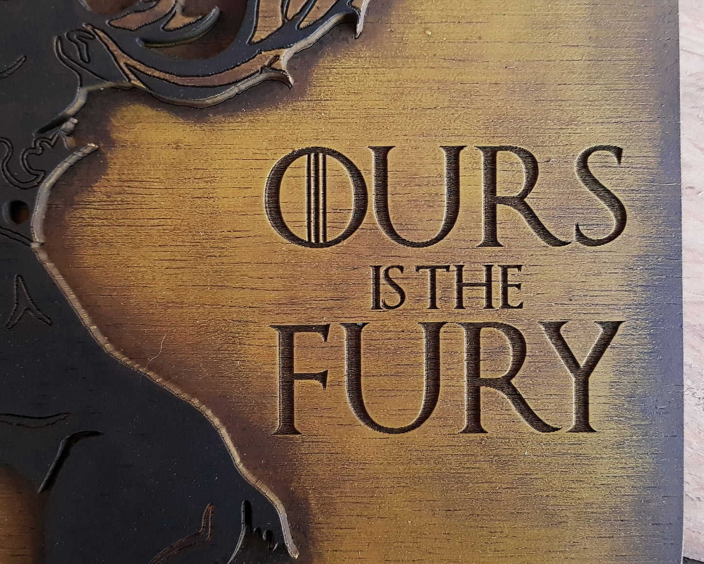 House Baratheon, Banner wood sign of Game of Thrones.