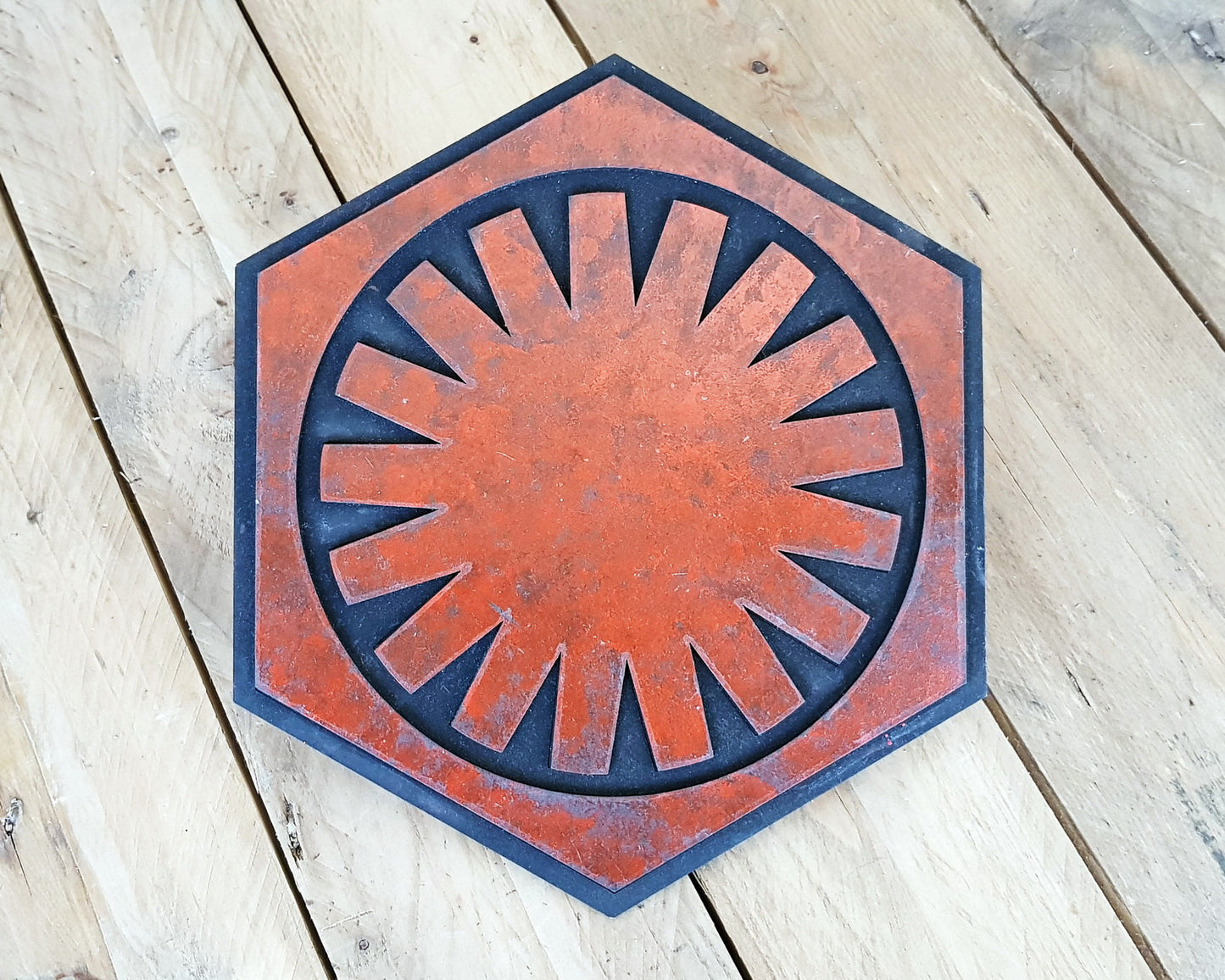 STAR WARS First Order logo. Wood Sign.