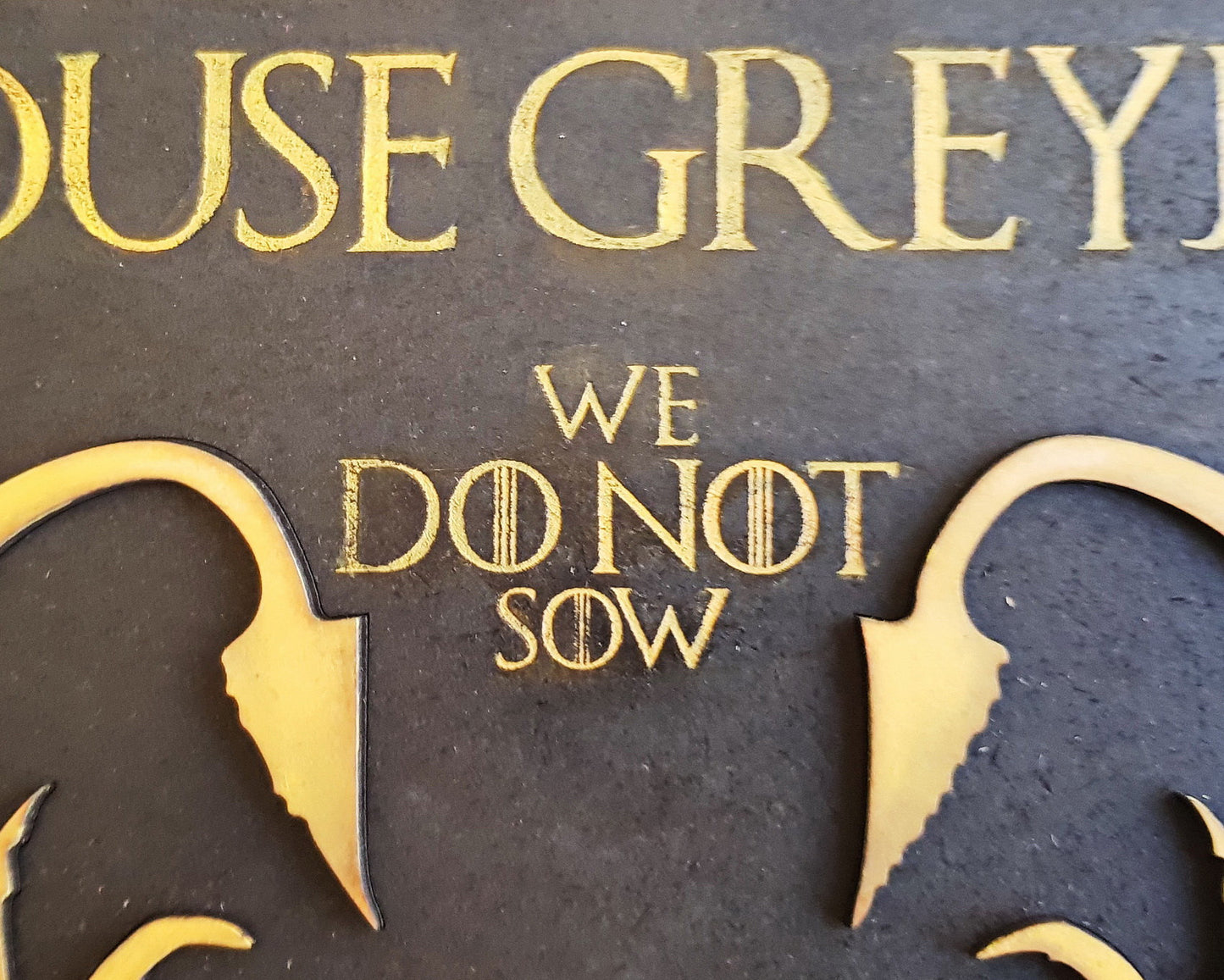 Greyjoy House, sigil of Game of Thrones. Wood Sign.