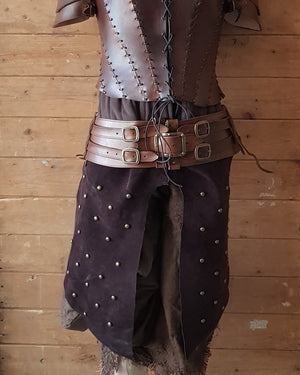 Shieldmaiden Viking Leather Belt and Tassets