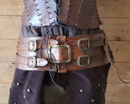 Shieldmaiden Viking Leather Belt and Tassets