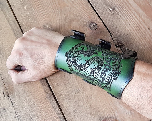 Slytherin Leather Bracer.