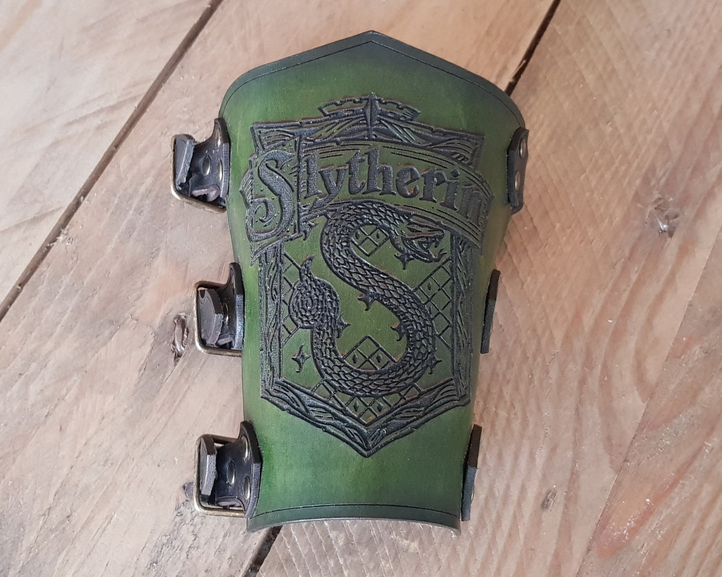 Slytherin Leather Bracer.