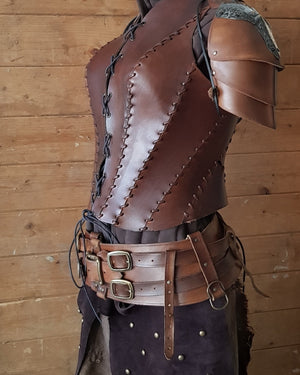 Shieldmaiden Viking Leather Belt and Tassets