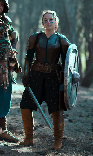 Shieldmaiden Viking Leather Belt and Tassets